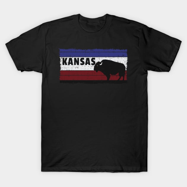 Kansas USA Topeka The Sunflower State Wichita City Old Cowtown Museum Design Gift Idea T-Shirt by c1337s